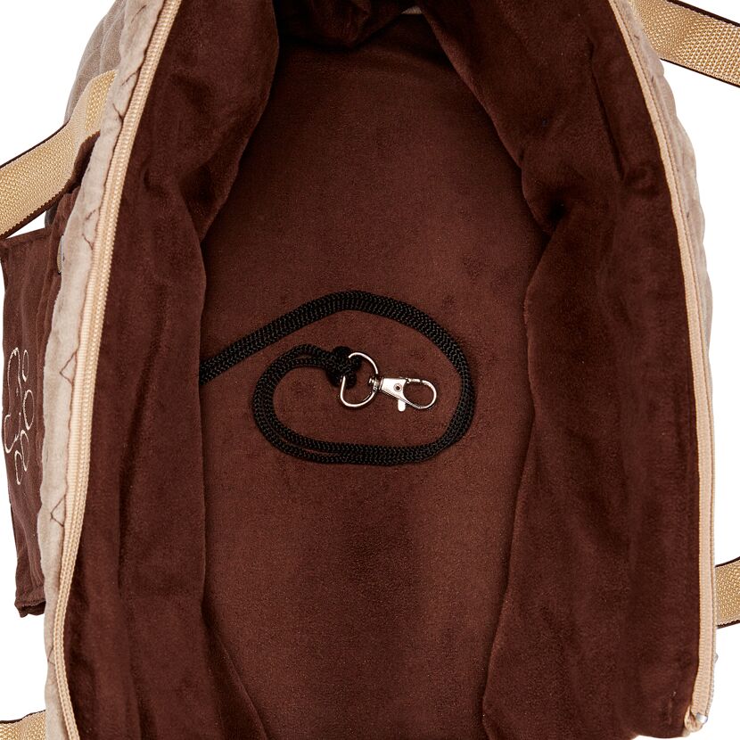 Hunde-Transporttasche "Jayden" Polyester/Schaumstoff beige 28 x 21 x 50 cm