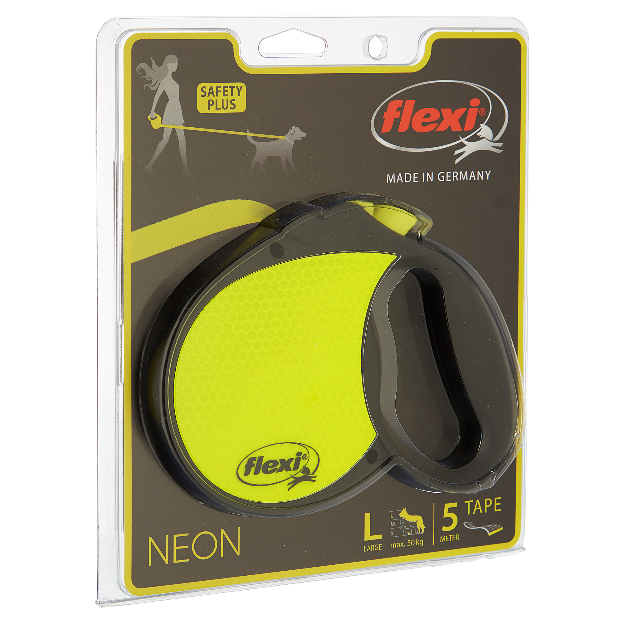 Hundeleine "New Neon" Gr. L (bis max. 50 kg) 5 m Gurt + product picture