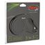 Schwarze Flexi New Classic Hundeleine, 5 m Gurt