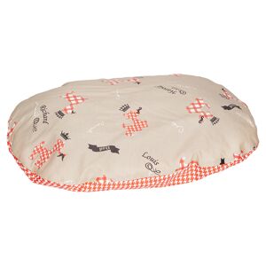 Hundekissen "Royal" oval Baumwolle/Polyester 60 cm