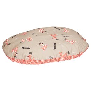 Hundekissen "Royal" oval Baumwolle/Polyester 80 cm