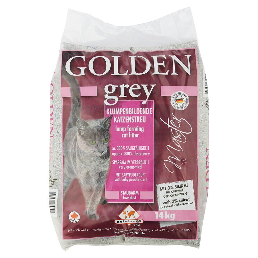 Katzenstreu 'Golden grey' 14 kg