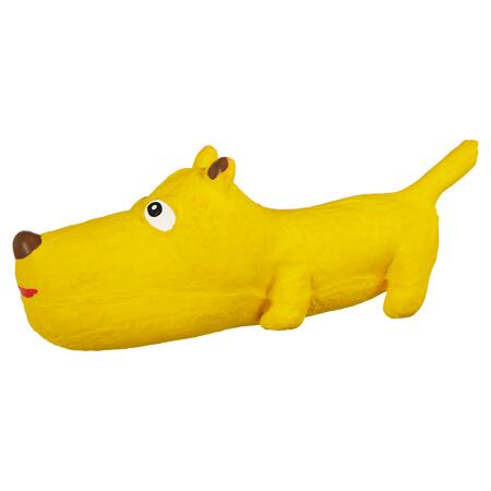 2. Bild von Hundespielzeug Hund Latex gelb
