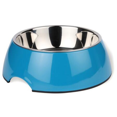 2. Bild von Hundenapf Edelstahl/Melamin blau 700 ml