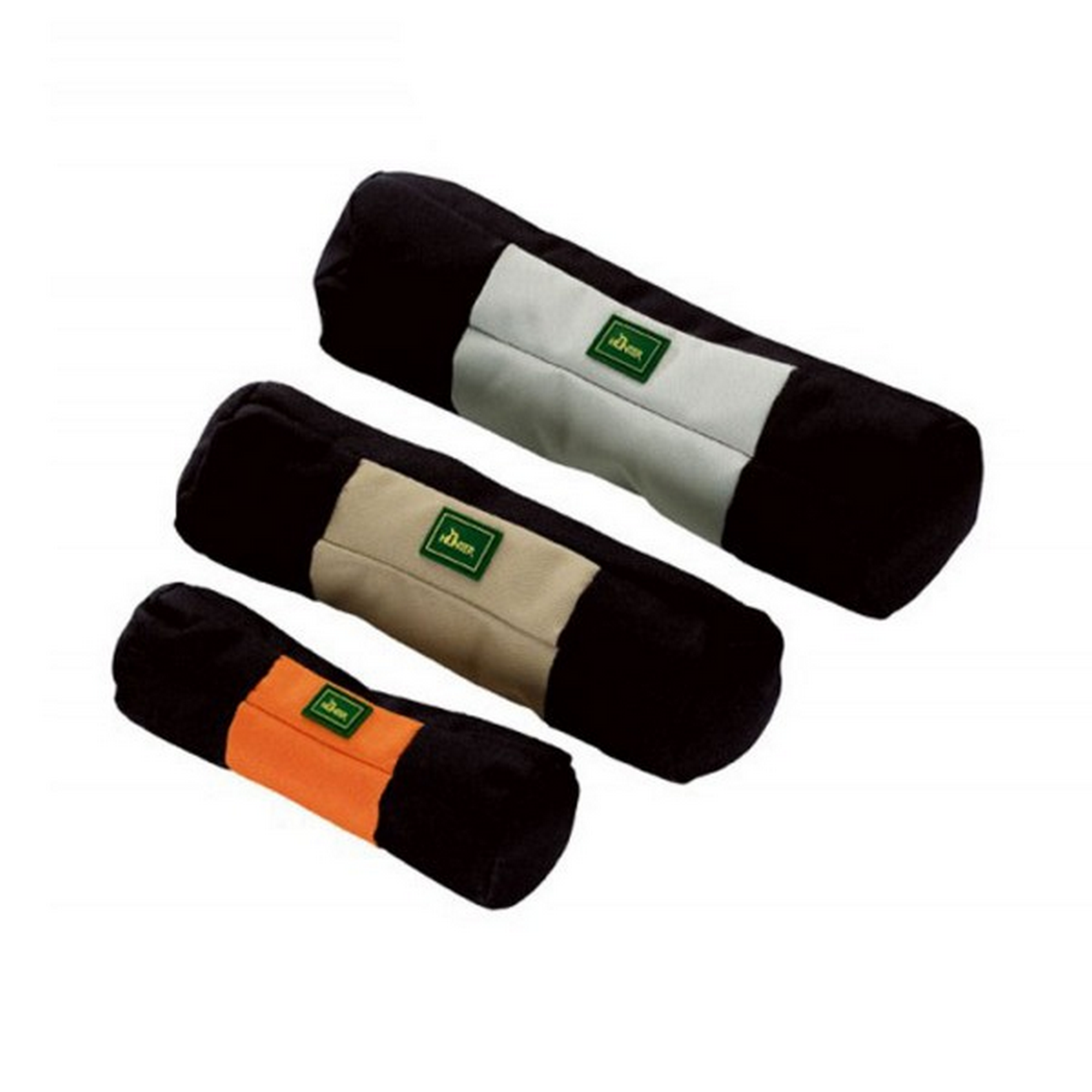 Hunde-Trainingsdummy zum Befüllen, Größe S, 150 mm, schwarz/orange + product picture