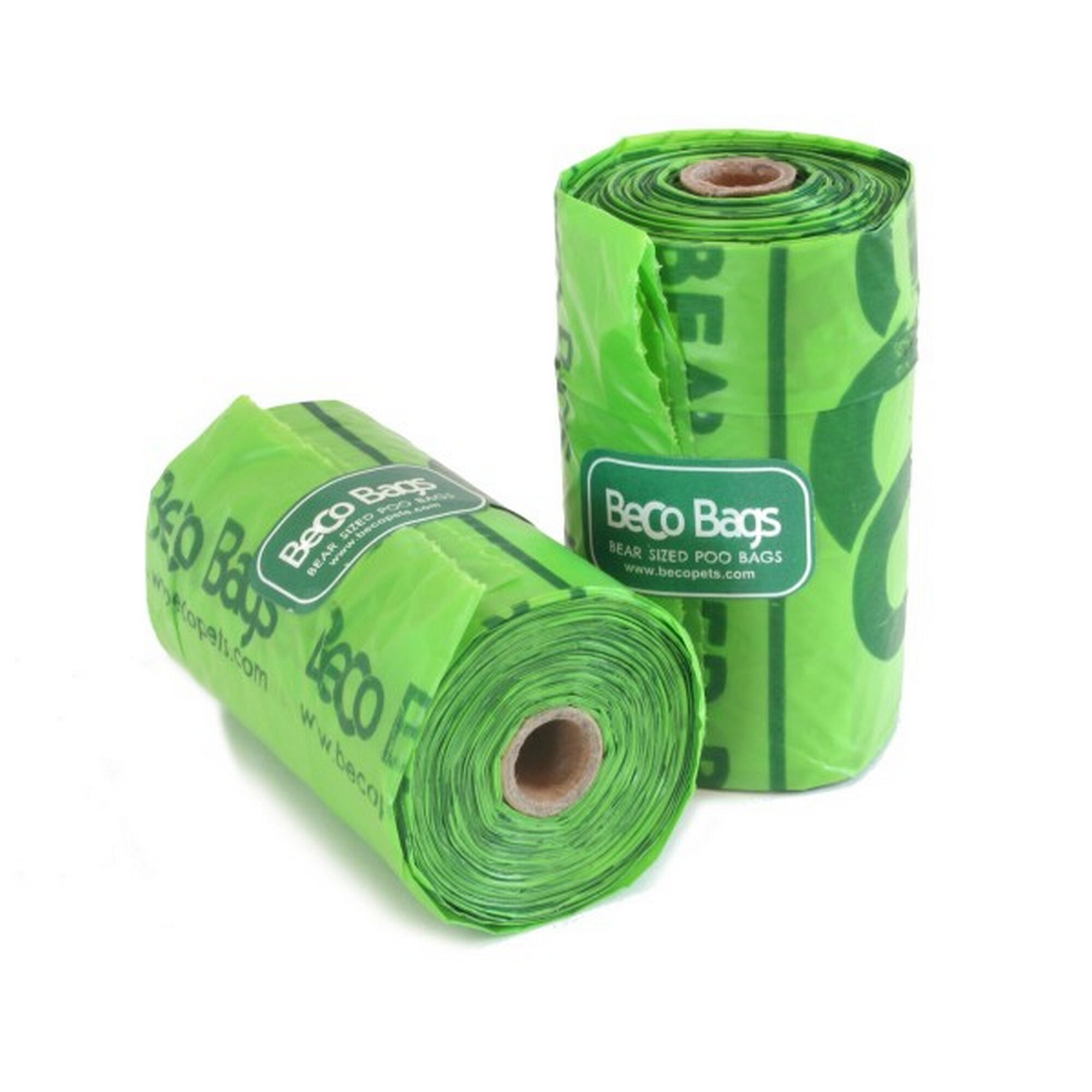 Zwei Rollen grüne Beco Kotbeutel