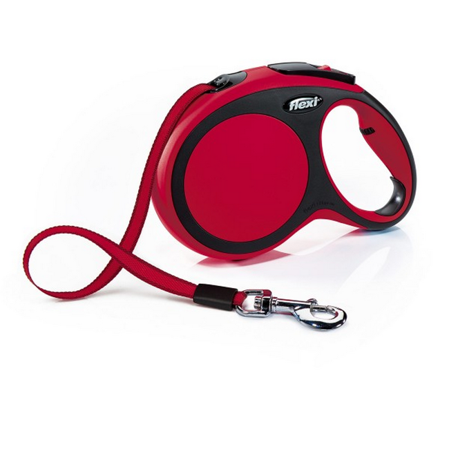 Bild von Hunde-Gurtrollleine 'New Comfort' rot/schwarz Größe L max. 50 kg 8 m