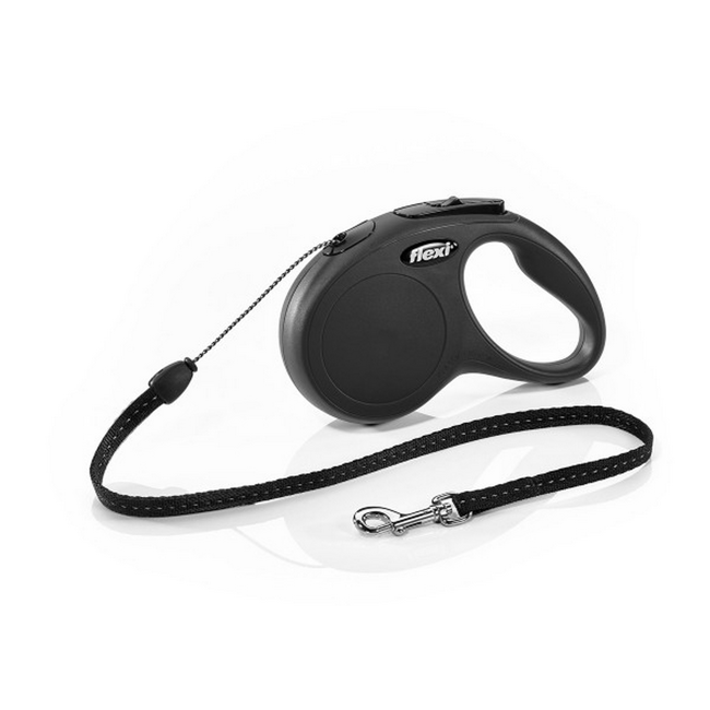 Bild von Hunde-Seilrollleine 'New Classic' schwarz Größe S max. 12 kg 5 m
