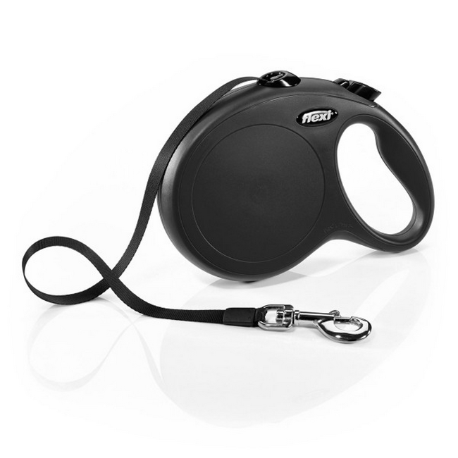 Bild von Hunde-Gurtrollleine 'New Classic' schwarz Größe L max. 50 kg 8 m