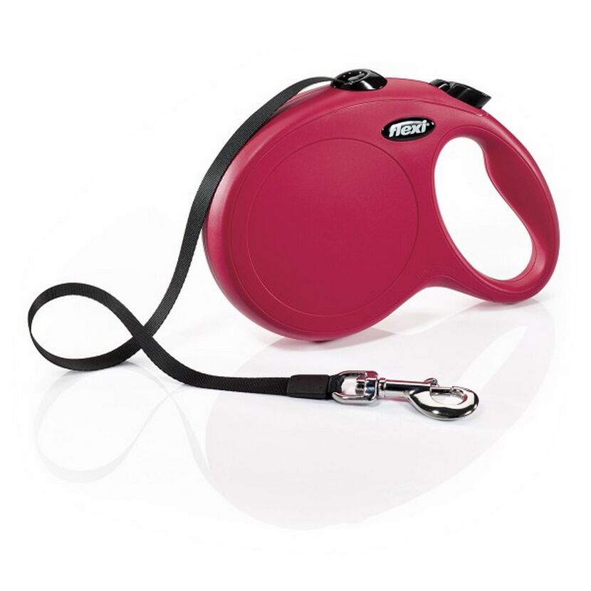 Hunde-Gurtrollleine 'New Classic' rot Größe M max. 25 kg 5 m