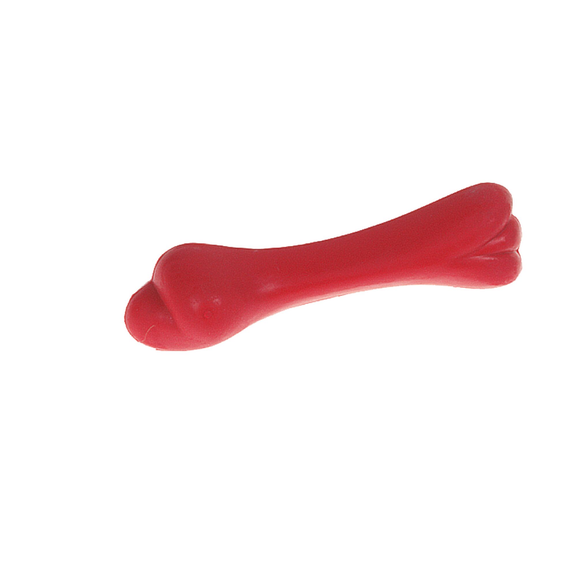 Roter Gummi-Knochen für Hunde