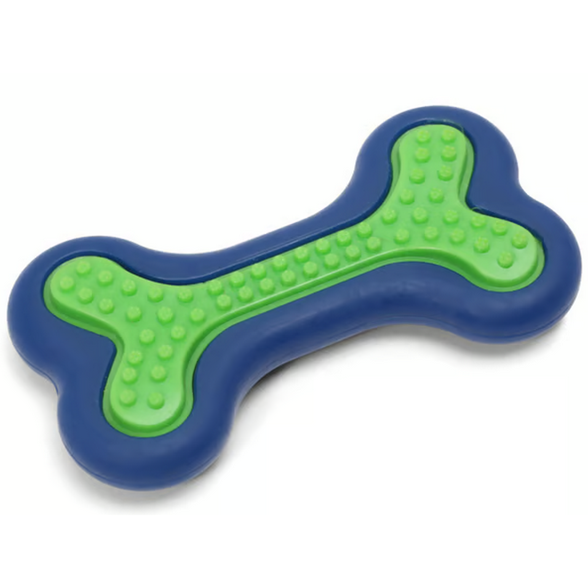 Hunde-Zahnpflegeknochen grün/blau 125 x 70 x 20 mm