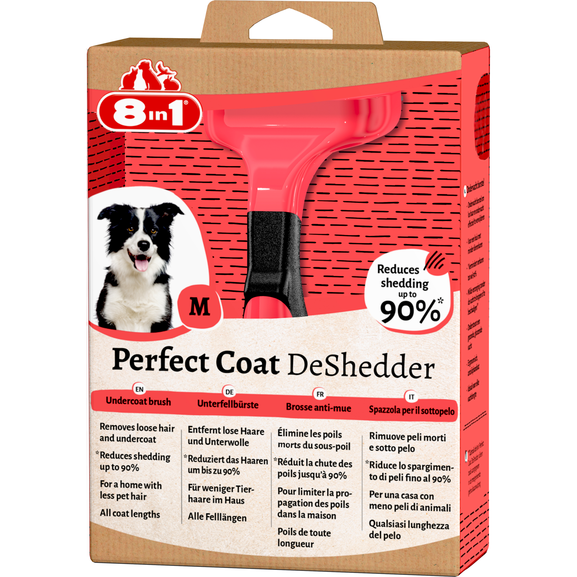 Unterfellbürste 'Perfect Coat DeShedder Hund M' + product picture