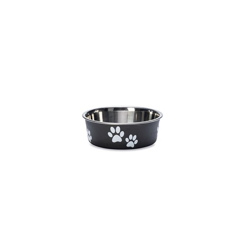 Hundenapf 'Ascar' Edelstahl schwarz 300 ml