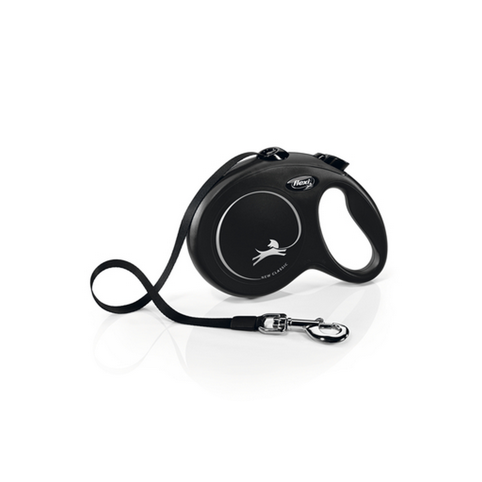 Hundeleine 'New Classic' mit Gurt L schwarz 5 m