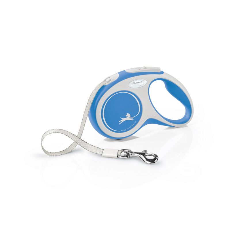 Flexi Comfort S 5M Hundeleine, blau und grau