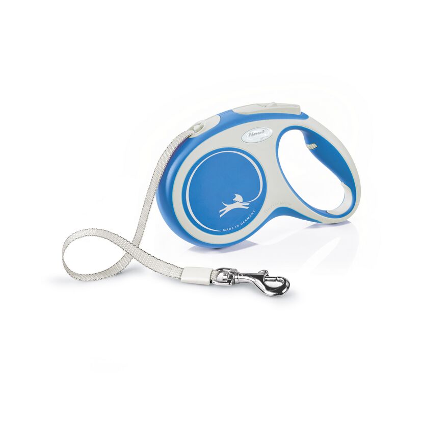 Flexi Comfort M 5M Hundeleine, blau und grau