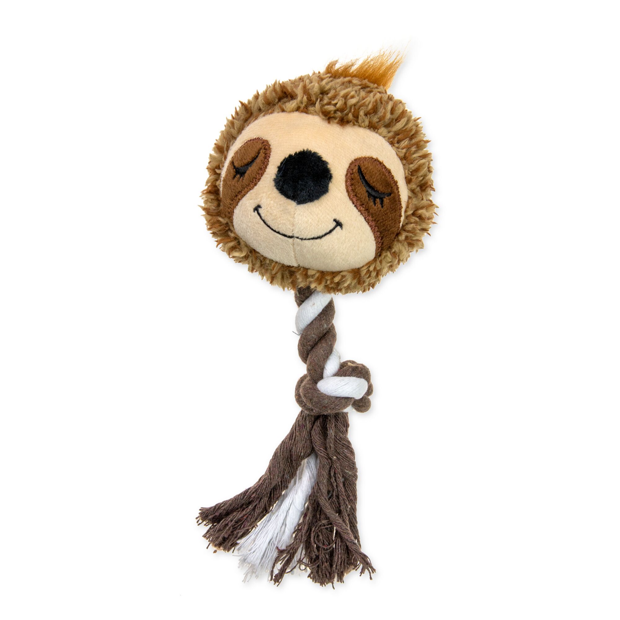 Hundespielzeug Faultier mit Seil zum Kauen