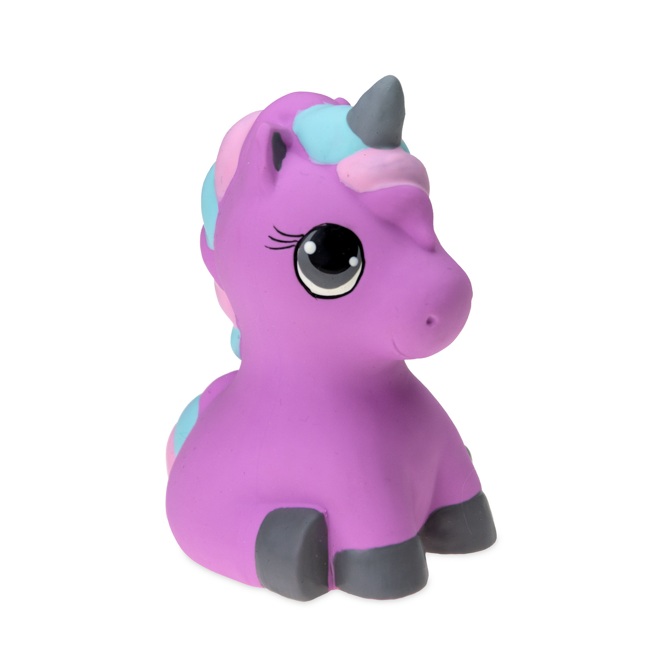 Bild von Kauspielzeug Einhorn lila Latex 11 cm