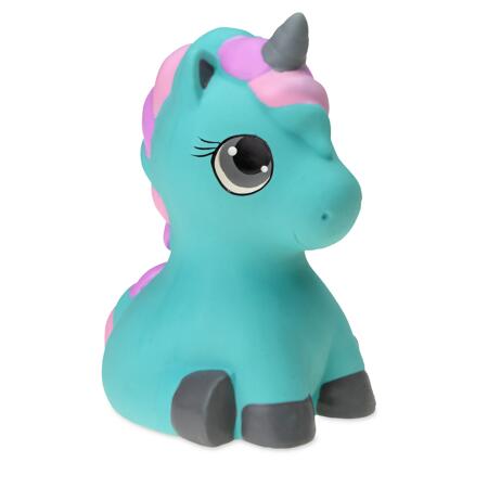 2. Bild von Kauspielzeug Einhorn hellblau Latex 11 cm