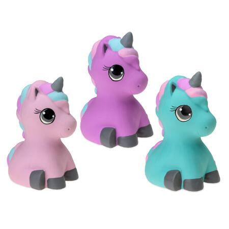 4. Bild von Kauspielzeug Einhorn hellblau Latex 11 cm