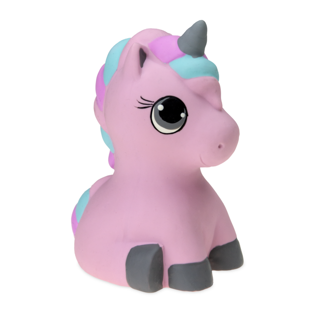 Bild von Kauspielzeug Einhorn pink Latex 11 cm