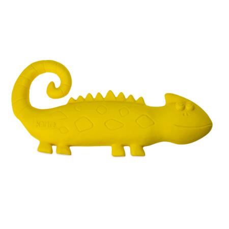 2. Bild von Apportierspielzeug Reptilie gelb Latex 19,5 cm