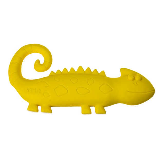 Bild von Apportierspielzeug Reptilie gelb Latex 19,5 cm