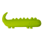 Verkleinertes Bild von Apportierspielzeug Reptilie grün Latex 19,5 cm