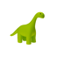 Verkleinertes Bild von Apportierspielzeug Dino grün Latex 21 cm