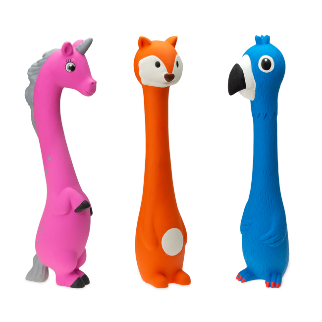 Bild von Apportierspielzeug Einhorn Latex pink 40 cm