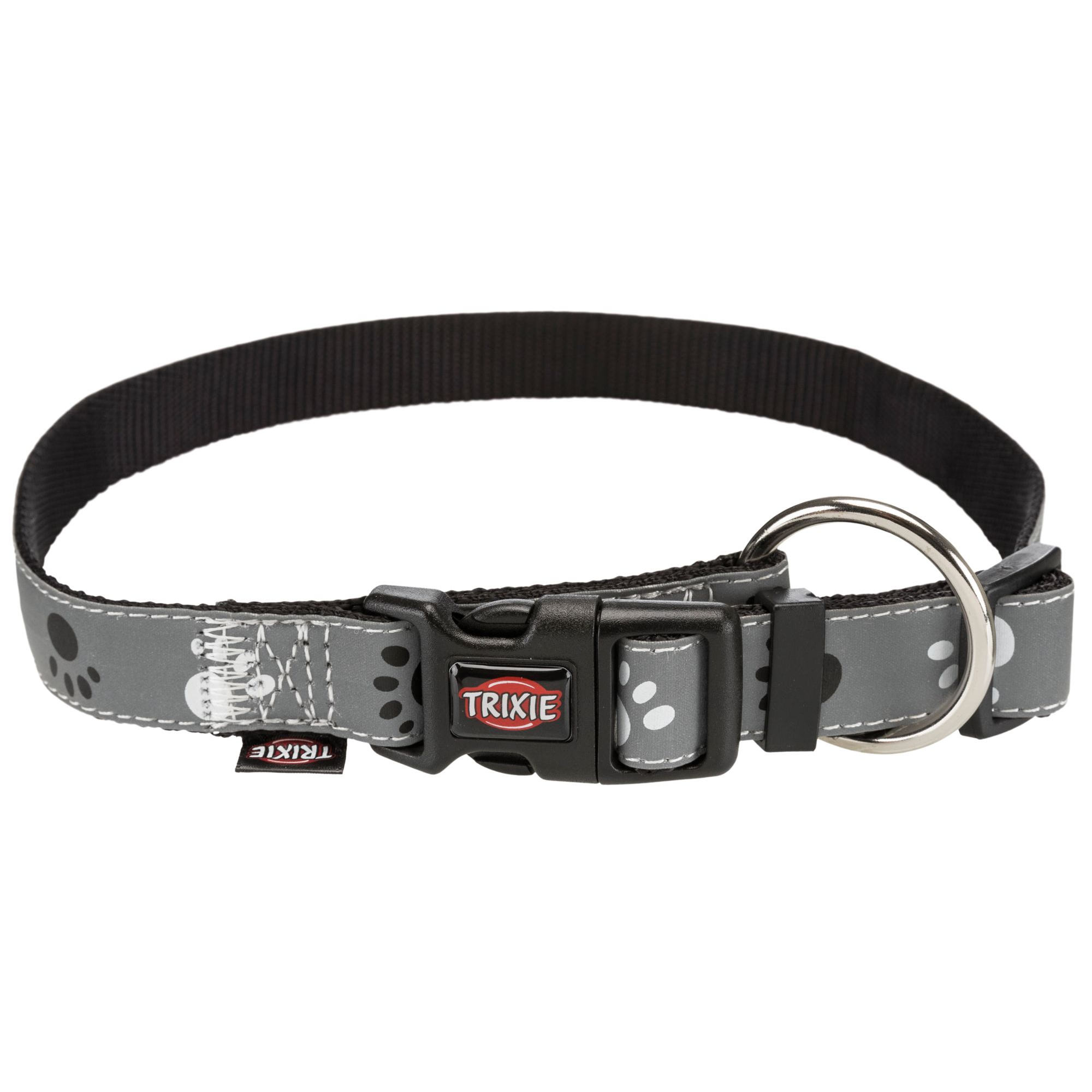 Hunde-Halsband 'Silver Reflect' silbergrau Größe S-M 30-45 cm + product picture