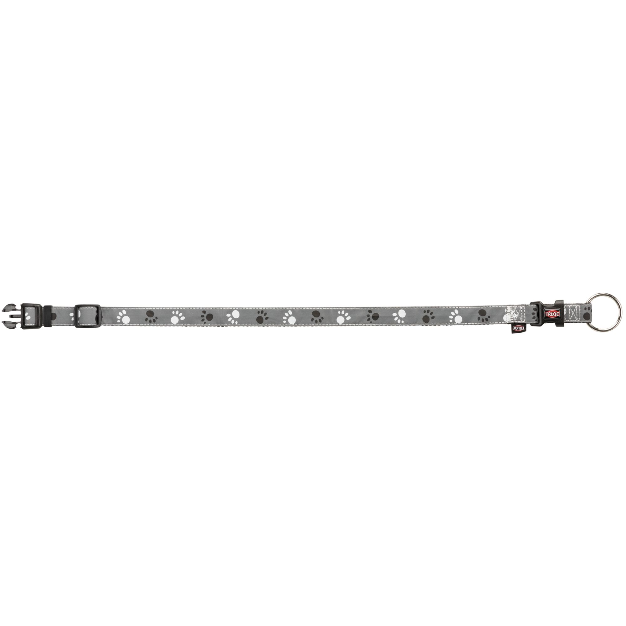 Hunde-Halsband 'Silver Reflect' silbergrau Größe S-M 30-45 cm + product picture