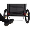 Fahrradanhänger Gr. S für Hunde bis 15 kg faltbar grau/schwarz 58 × 74/114 × 93 cm