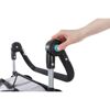 Fahrradanhänger Gr. S für Hunde bis 15 kg faltbar grau/schwarz 58 × 74/114 × 93 cm