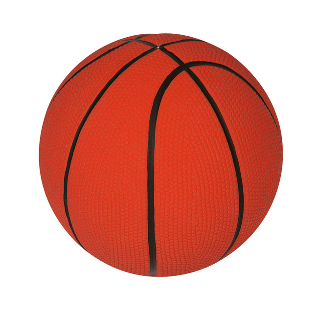 Bild von Hundespielzeug Basketball aus Latex orange 13 cm