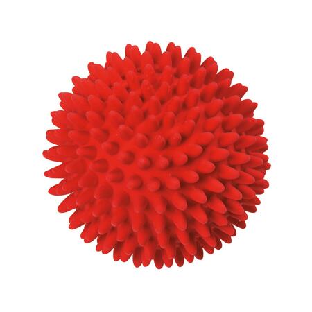 2. Bild von Hundespielzeug Igelball rot aus Latex