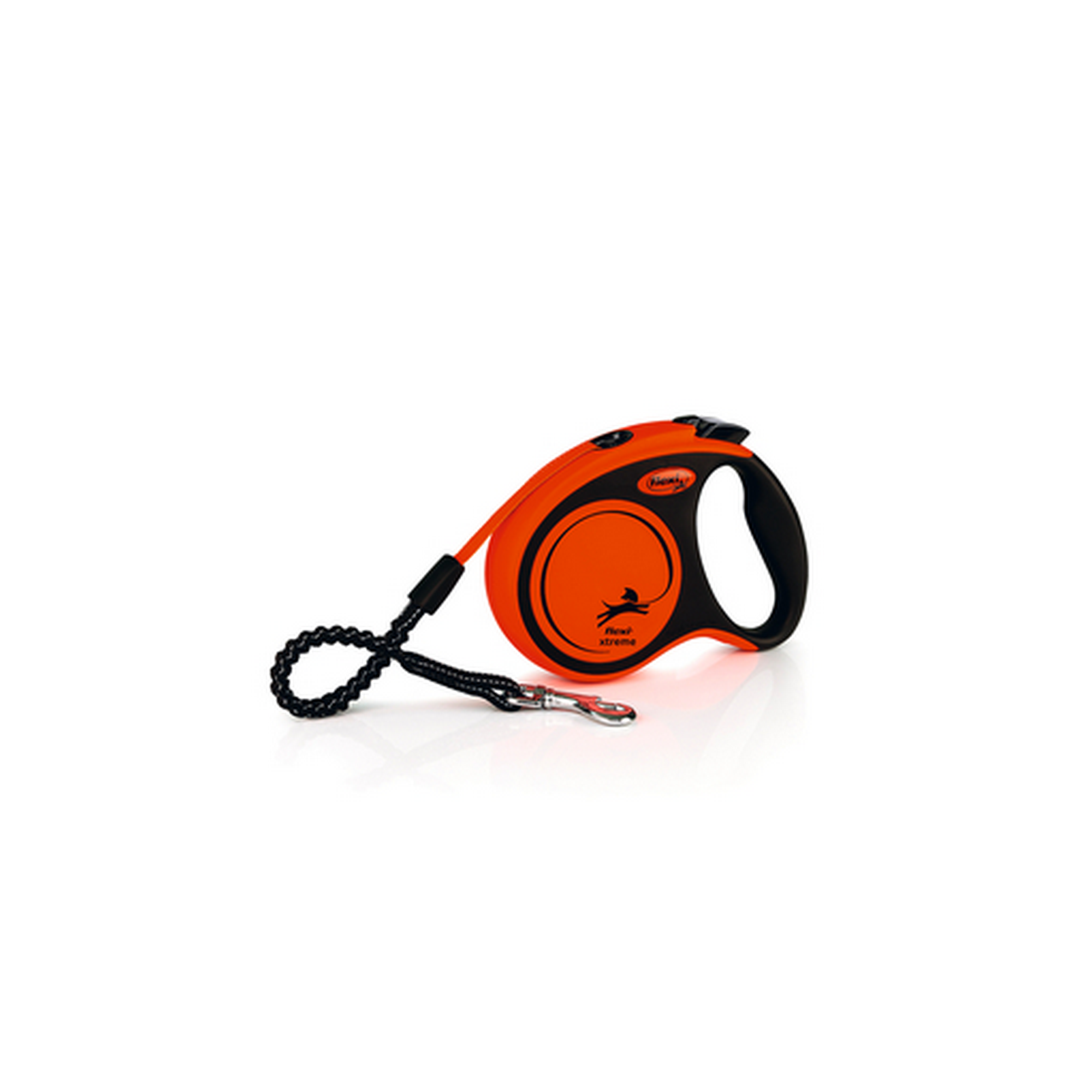 Hundeleine 'Xtreme Tape' mit Gurt S schwarz/orange 5 m