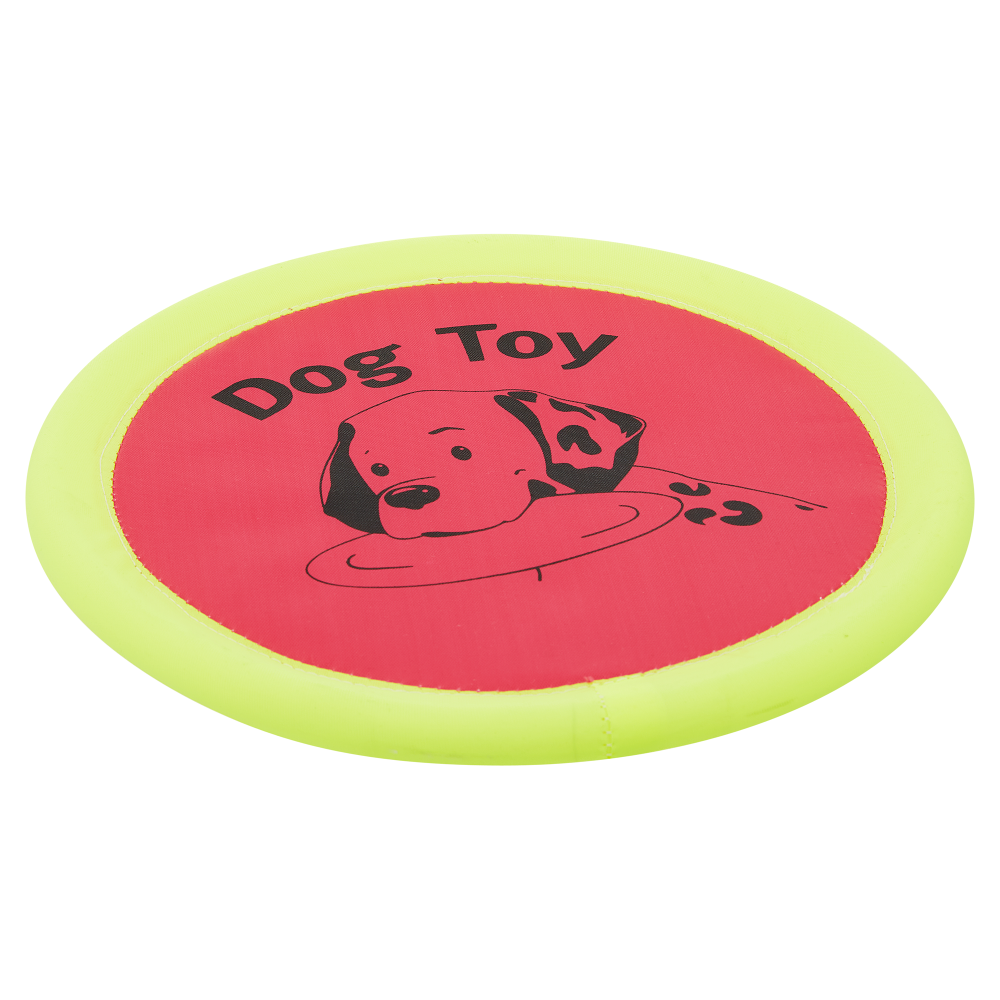 Hundespielzeug Frisbee Nylon pink/gelb Ø 24 cm + product picture