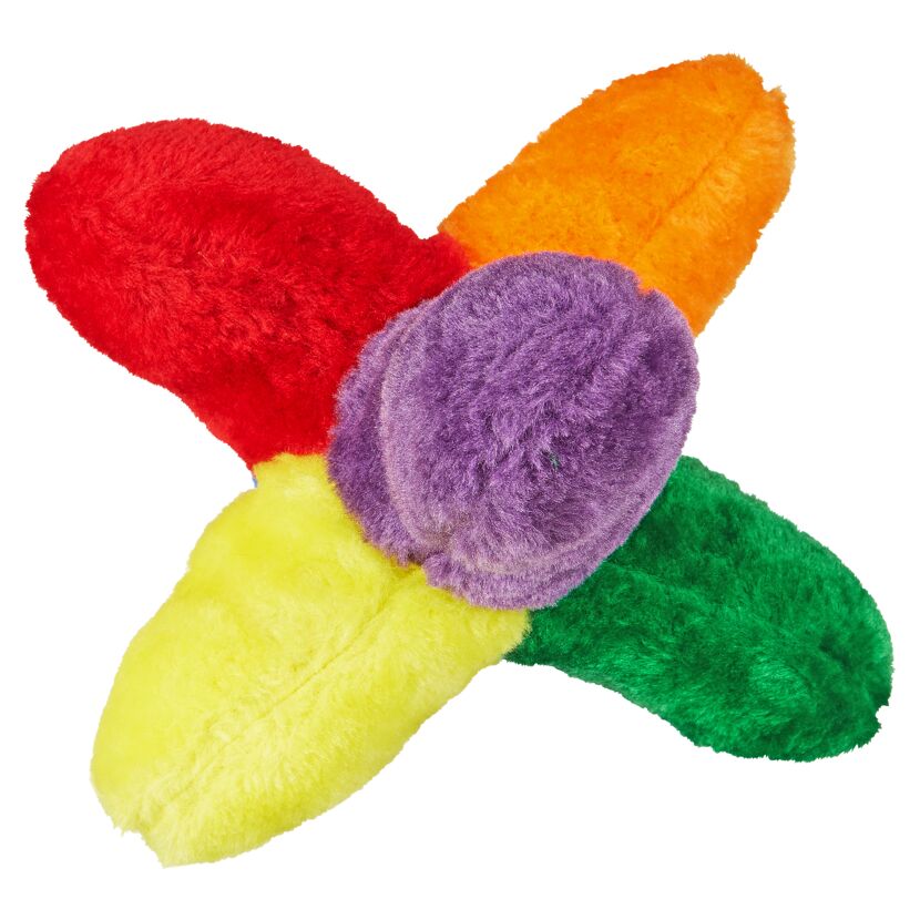Bunter Plüschstern