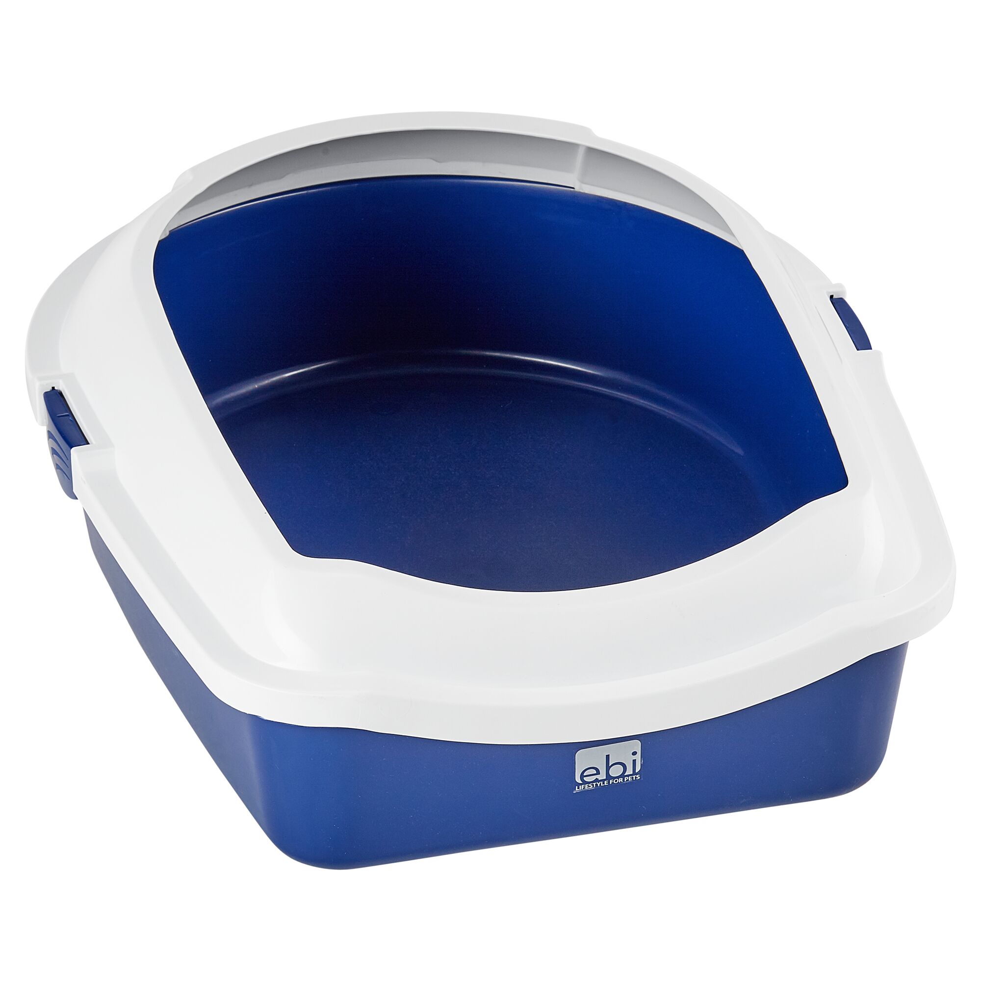 Blau-weiße Katzentoilette Space 60 von ebi