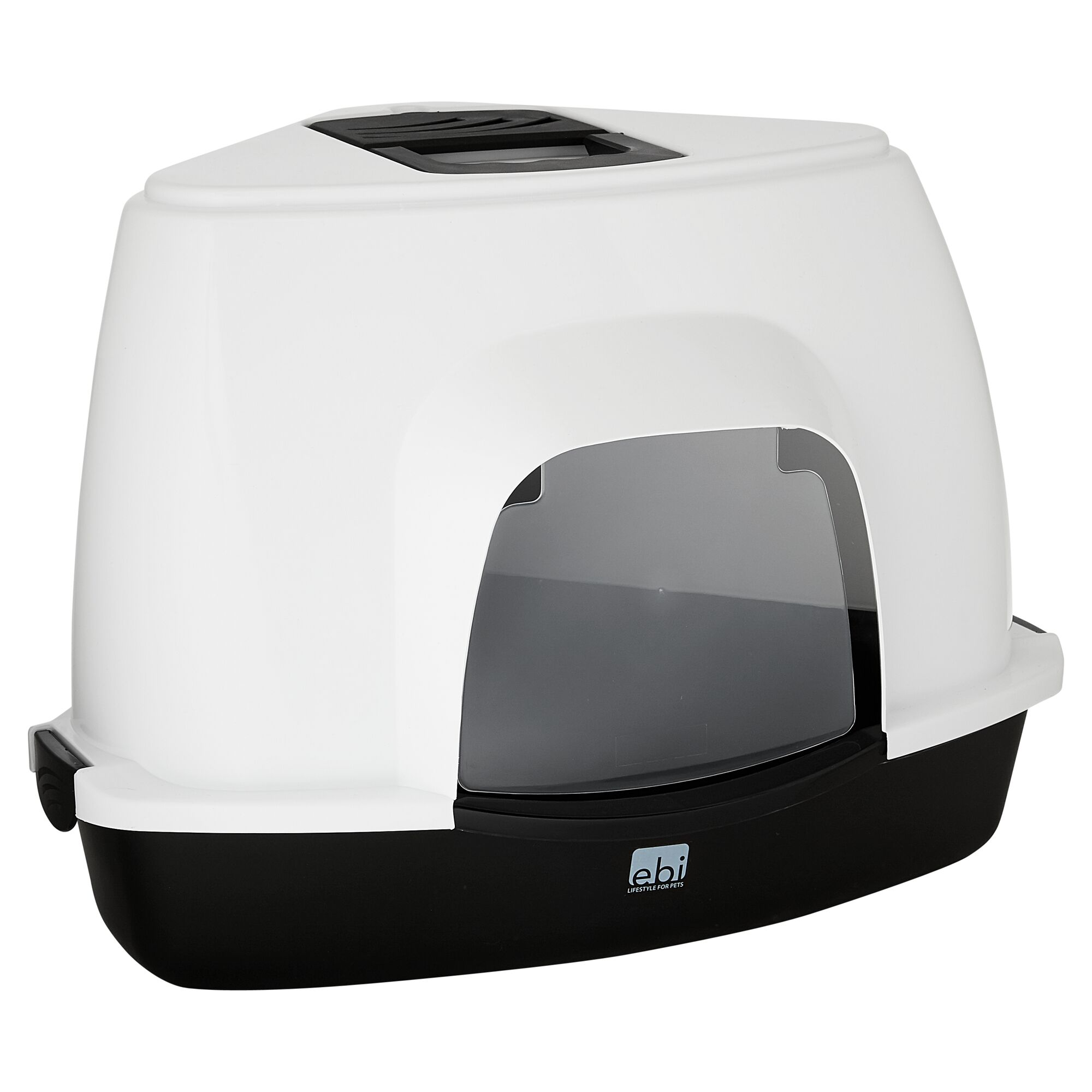 Ebi Ecktoilettenhaus Prism 60 weiß/schwarz