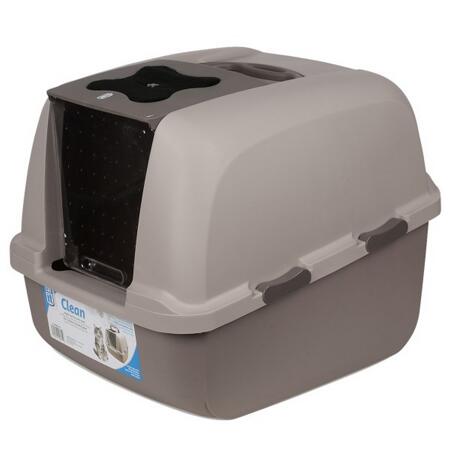 2. Bild von Katzentoilette mit Dach grau 470 x 560 x 500 mm