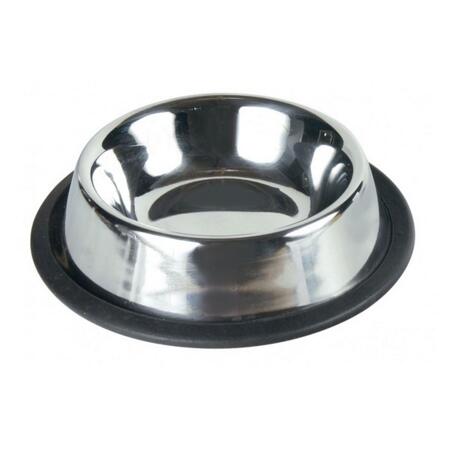 2. Bild von Katzennapf mit Gummiring, Edelstahl, 200 ml