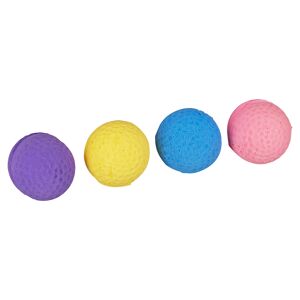 Katzenspielzeug "Soft Ball" Kunststoff mehrfarbig 4 Stück