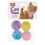 Verkleinertes Bild von Katzenspielzeug "Soft Ball" Kunststoff mehrfarbig 4 Stück