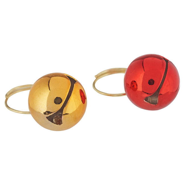 Bild von Katzenglöckchen rot/golden 2 Stück