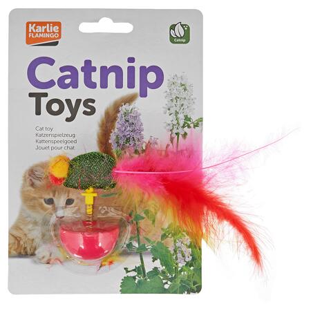 3. Bild von Katzenspielzeug Stehaufmännchen mit Feder