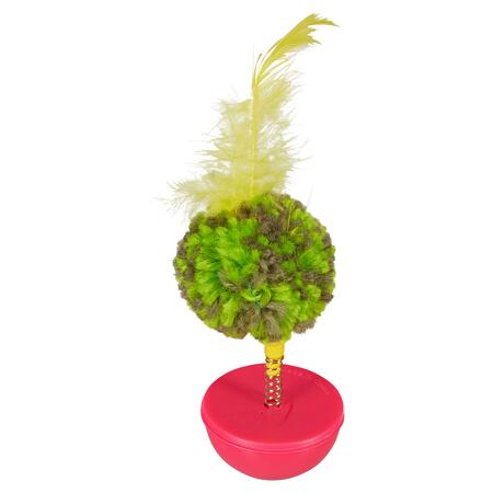4. Bild von Katzenspielzeug Stehaufmännchen mit Feder