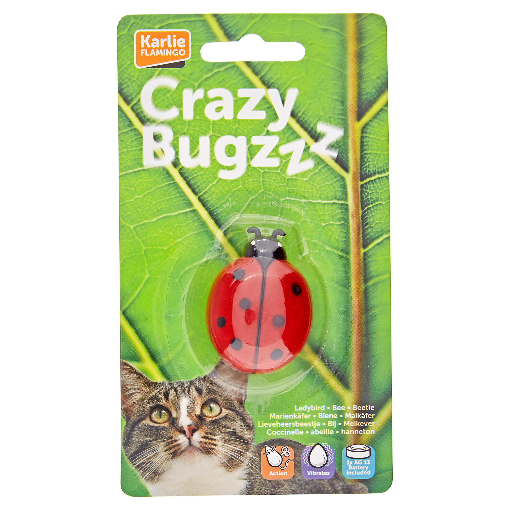 Katzenspielzeug "Crazy Bug" 5 x 4 x 2 cm + product picture